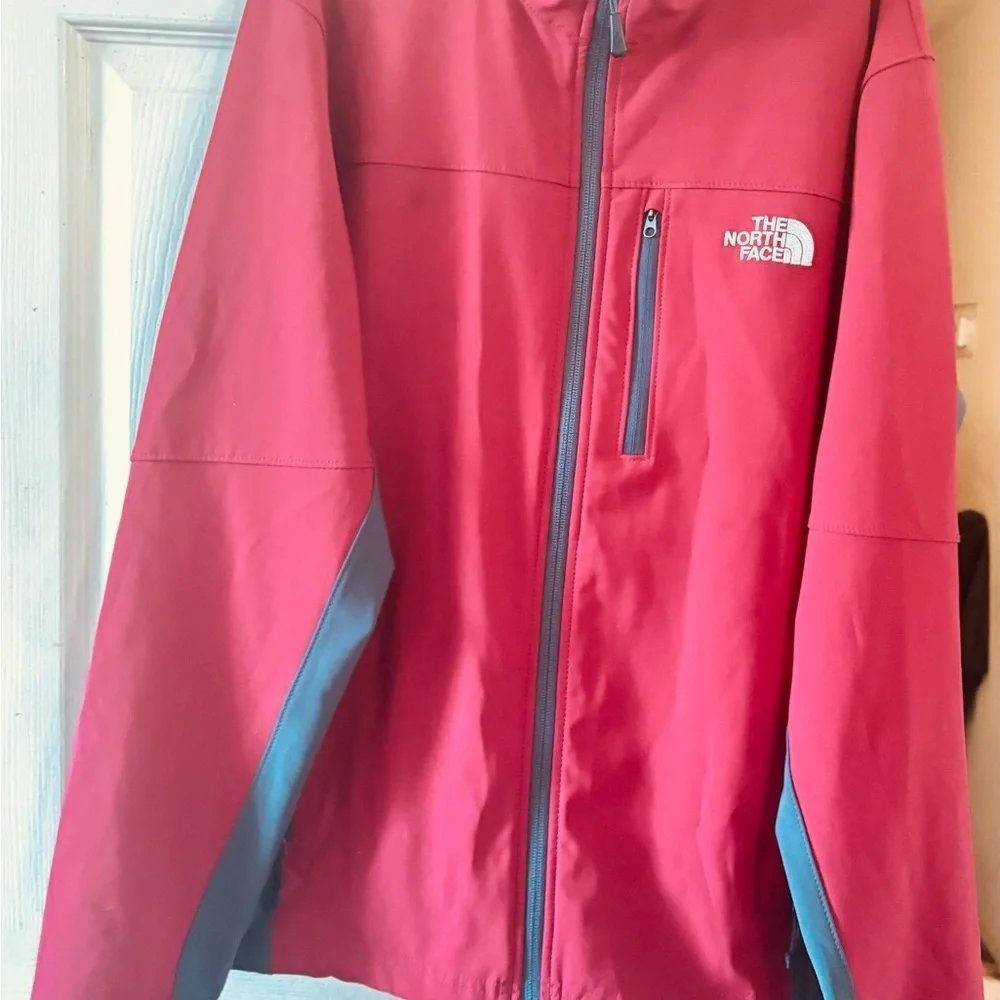 The Northface color block zipper jacket